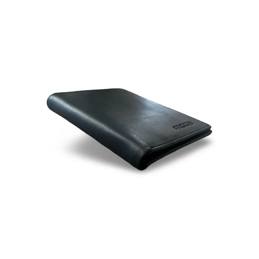 New Moda Spana Black Leather Mens Bifold Cash/Card Wallet #37